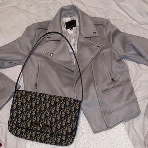 Banana Republic Faux Suede Biker Jacket